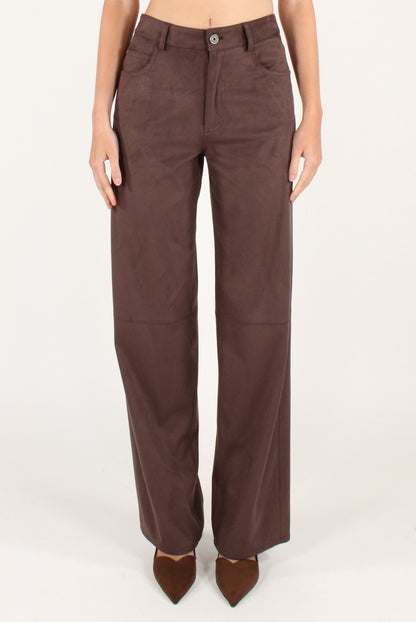 Pantaloni in Eco Camoscio