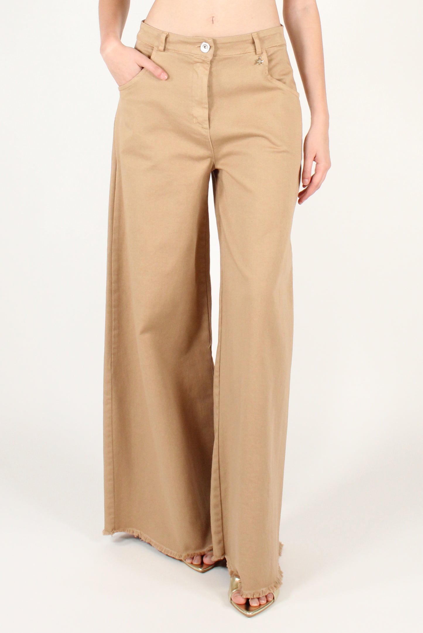 Pantaloni a Palazzo in Denim
