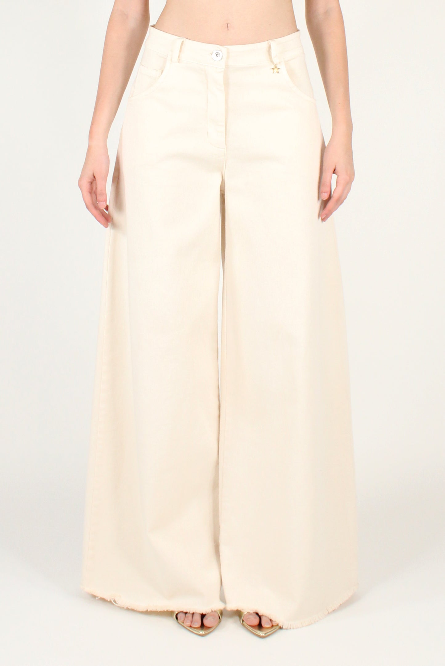 Pantaloni a Palazzo in Denim