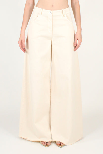 Pantaloni a Palazzo in Denim