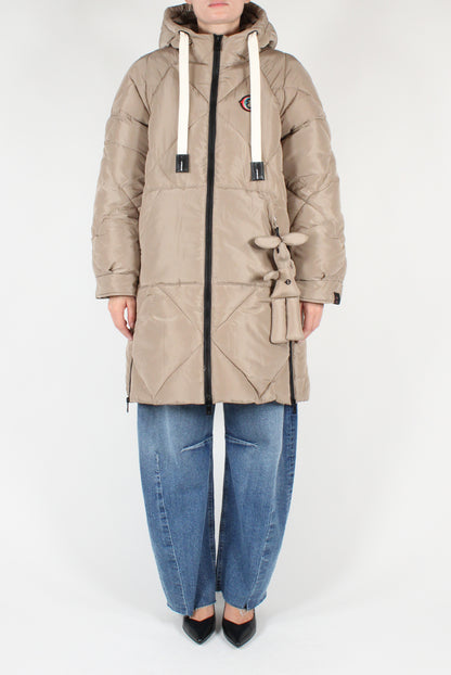 Quilted Midi Down Jacket