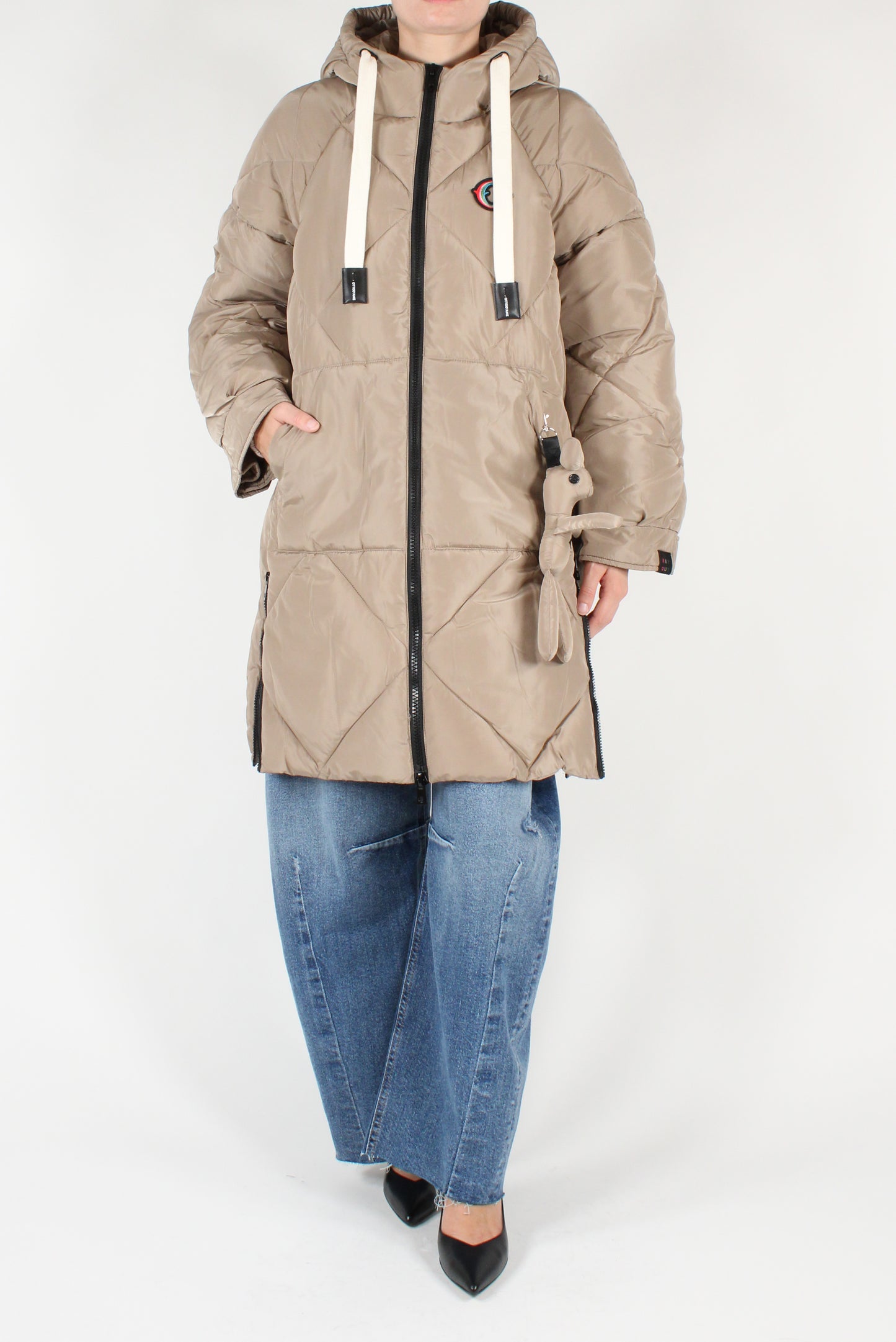 Quilted Midi Down Jacket