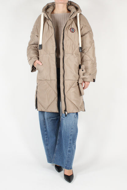 Quilted Midi Down Jacket