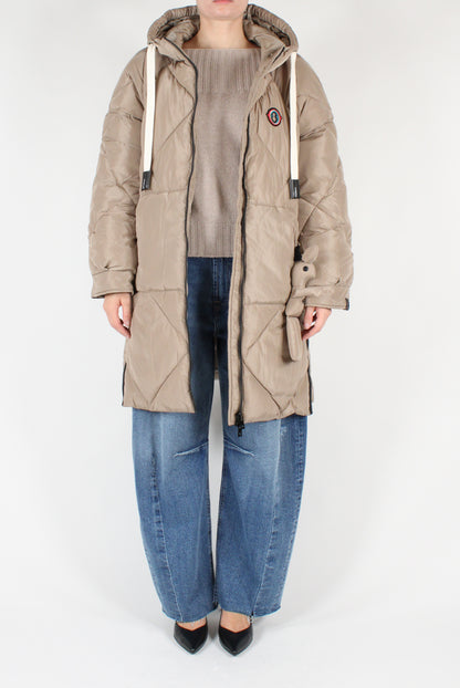 Quilted Midi Down Jacket