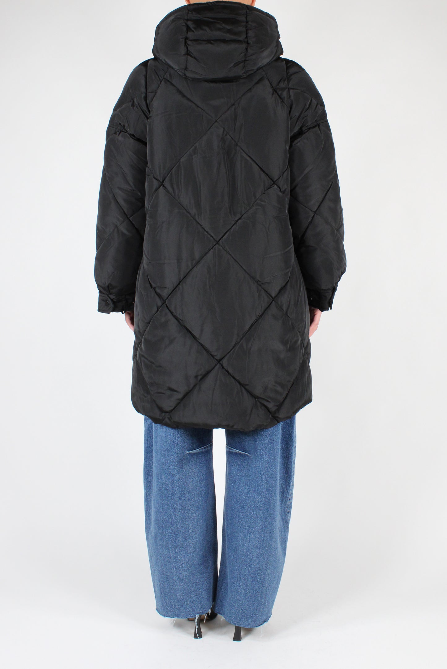 Quilted Midi Down Jacket