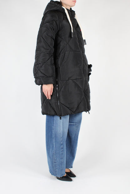 Quilted Midi Down Jacket