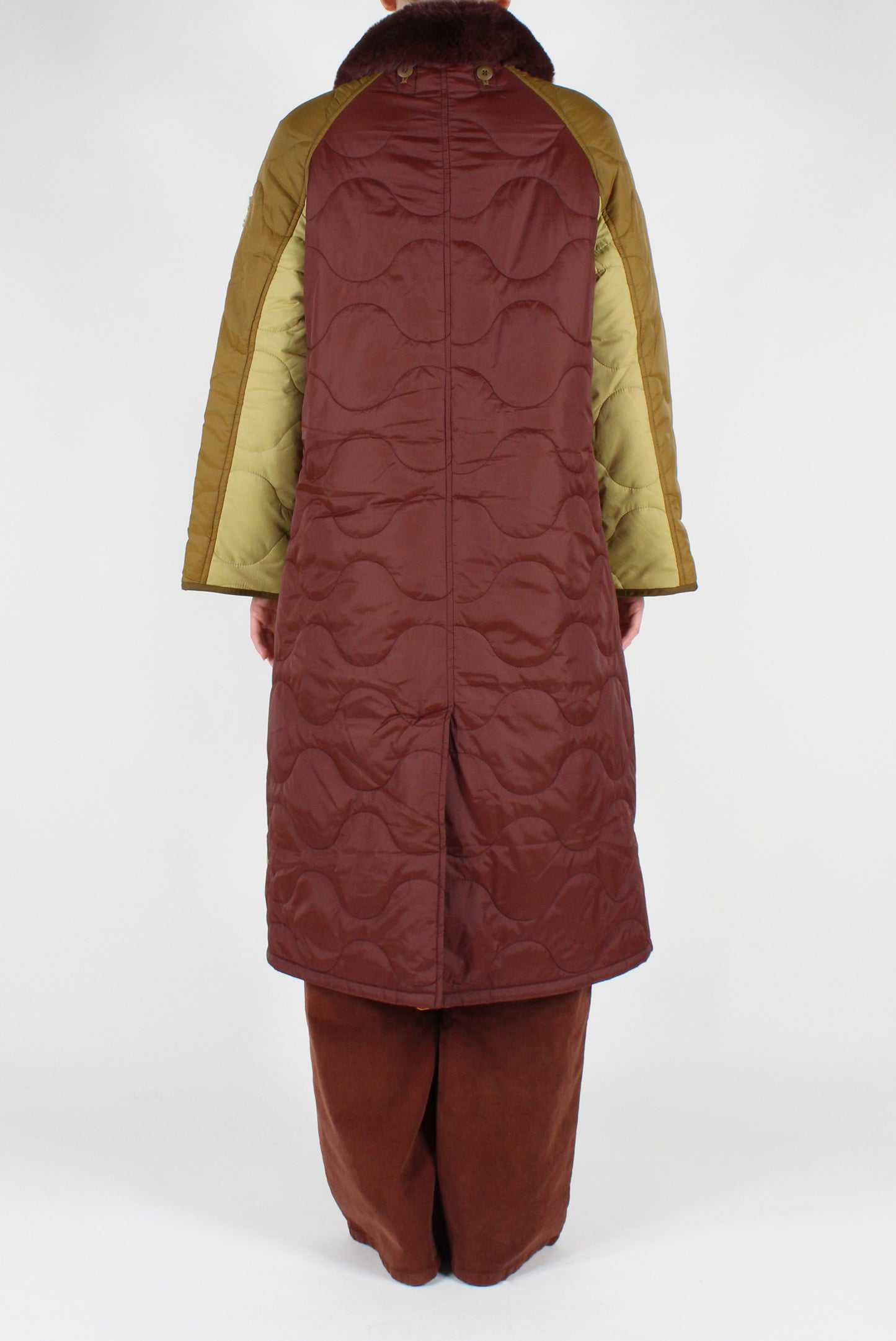 Long Quilted Down Jacket