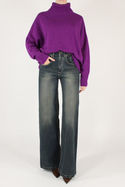 Jeans a Palazzo Délavé