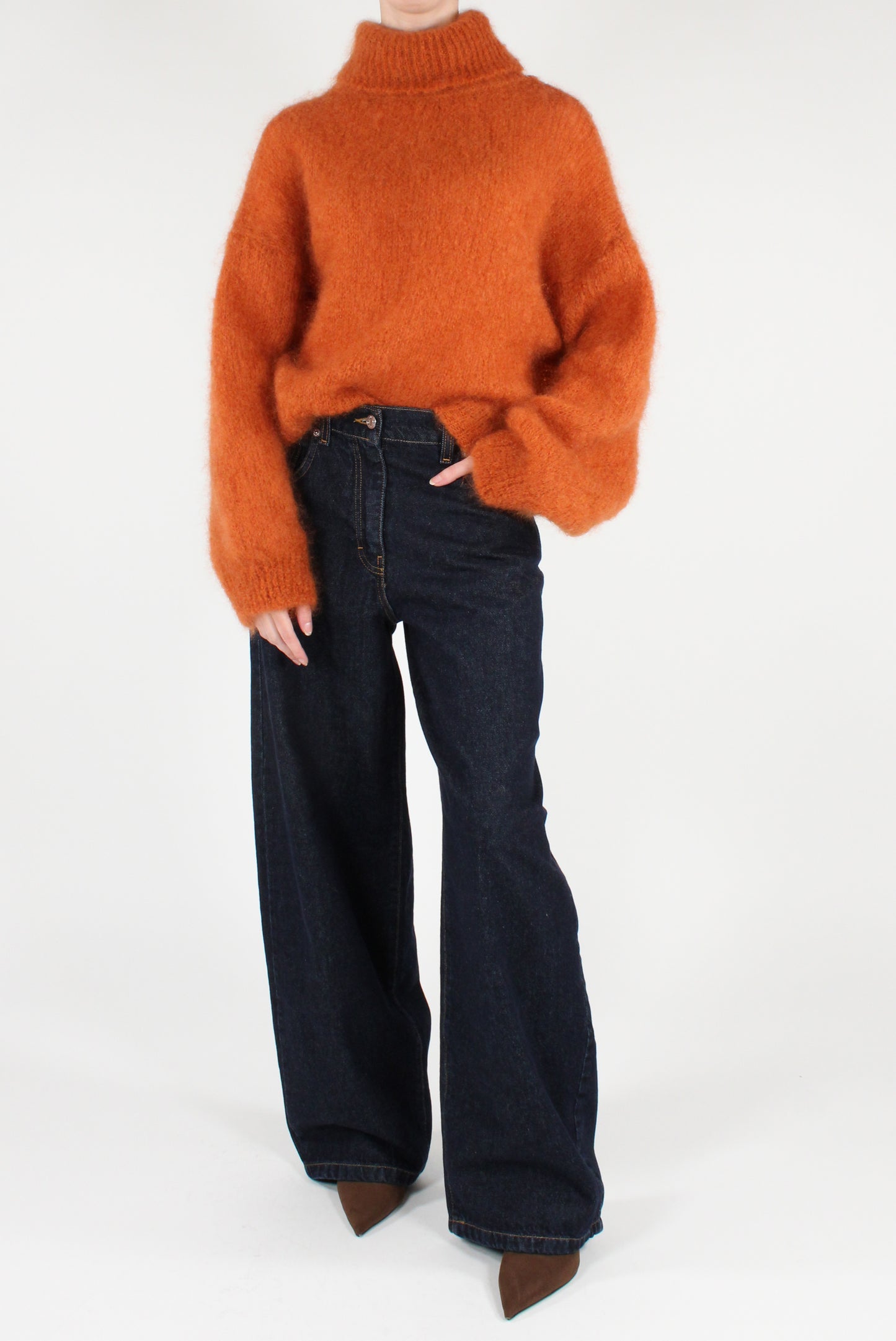 Jeans a Gamba Dritta Lavaggio Scuro