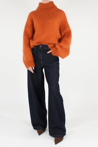 Jeans a Gamba Dritta Lavaggio Scuro