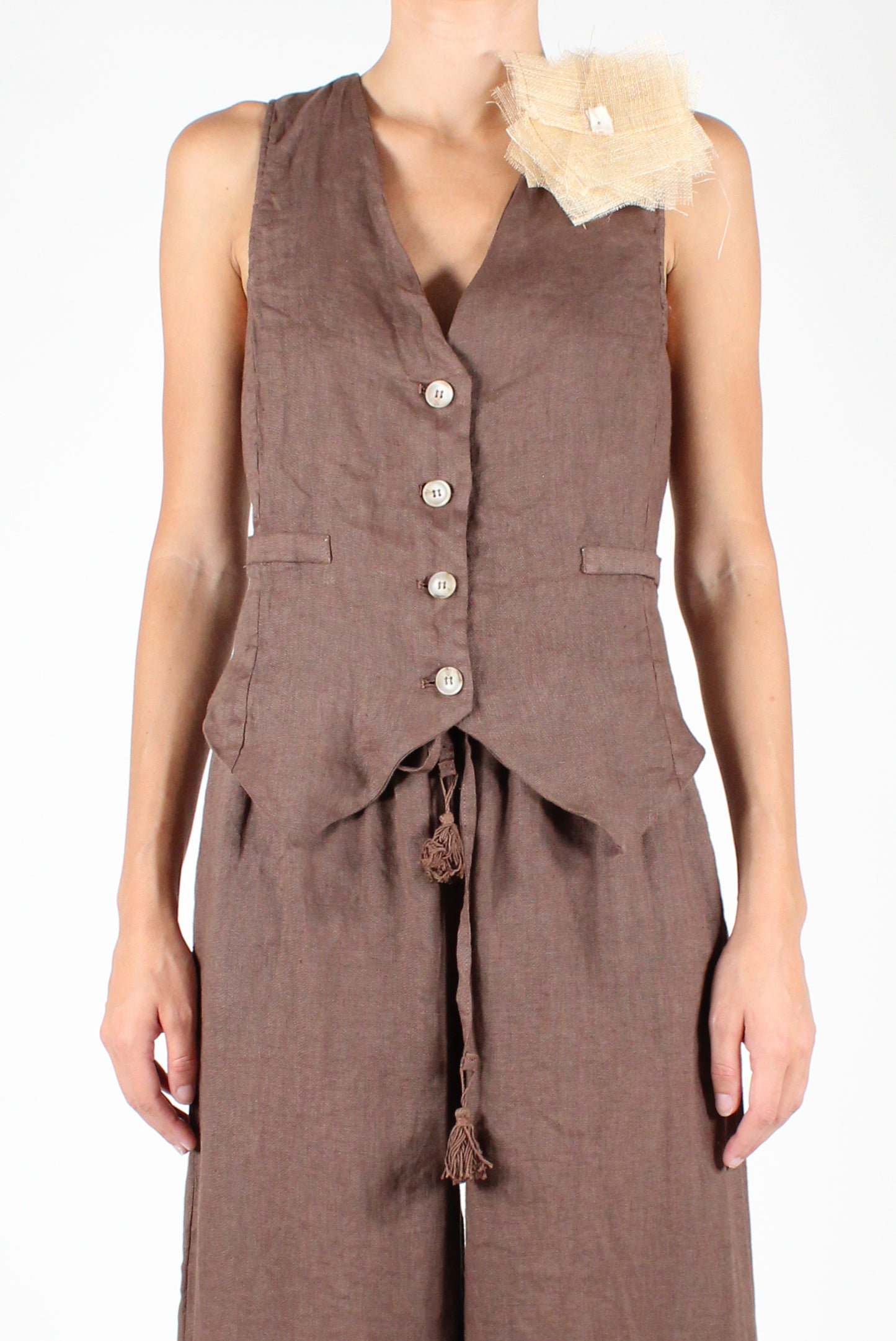 Gilet in Puro Lino