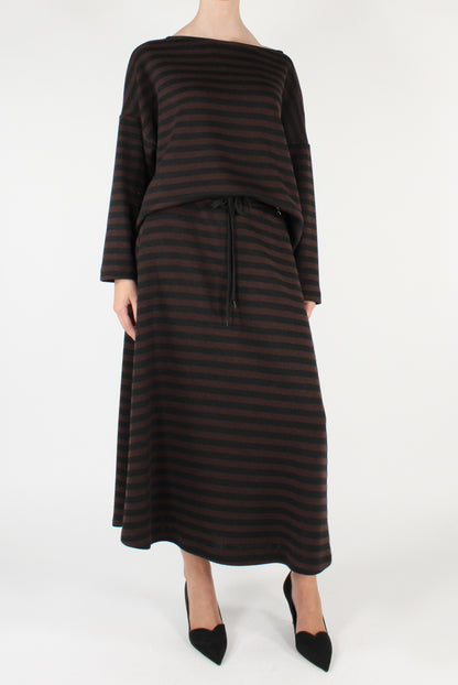 Maglia a Righe Scollo a Barca