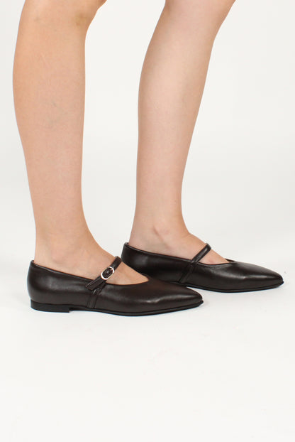 Ballerine in Pelle con Cinturino