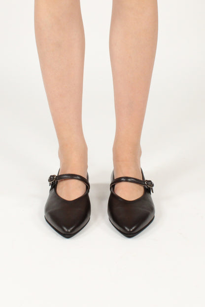 Ballerine in Pelle con Cinturino