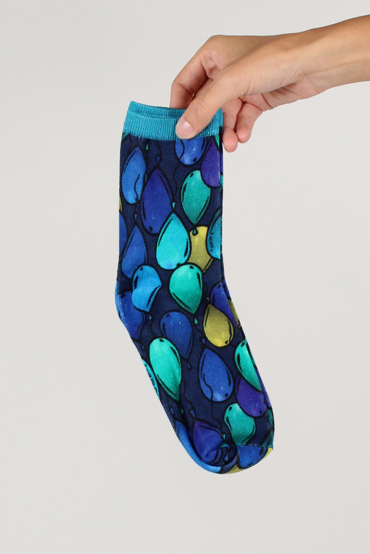 Short Socks Printed with Balloons