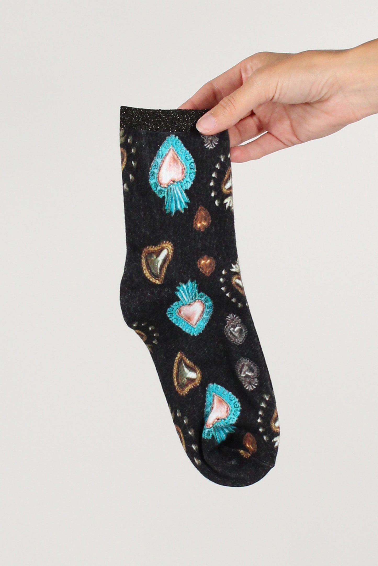 Short Socks Print Fantasy Sacred Heart