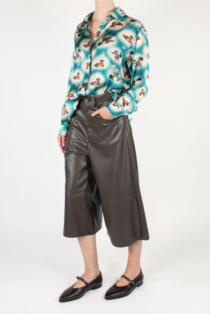 Camicia a Maniche Lunghe Stampa Anatre