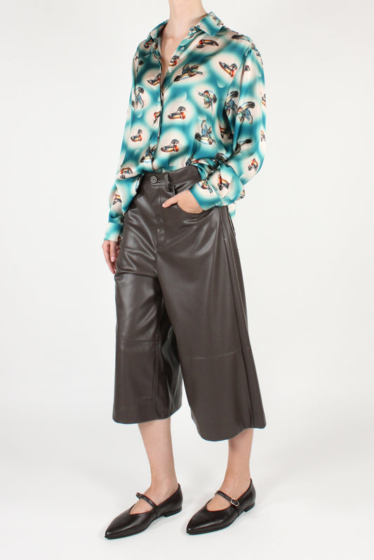 Camicia a Maniche Lunghe Stampa Anatre