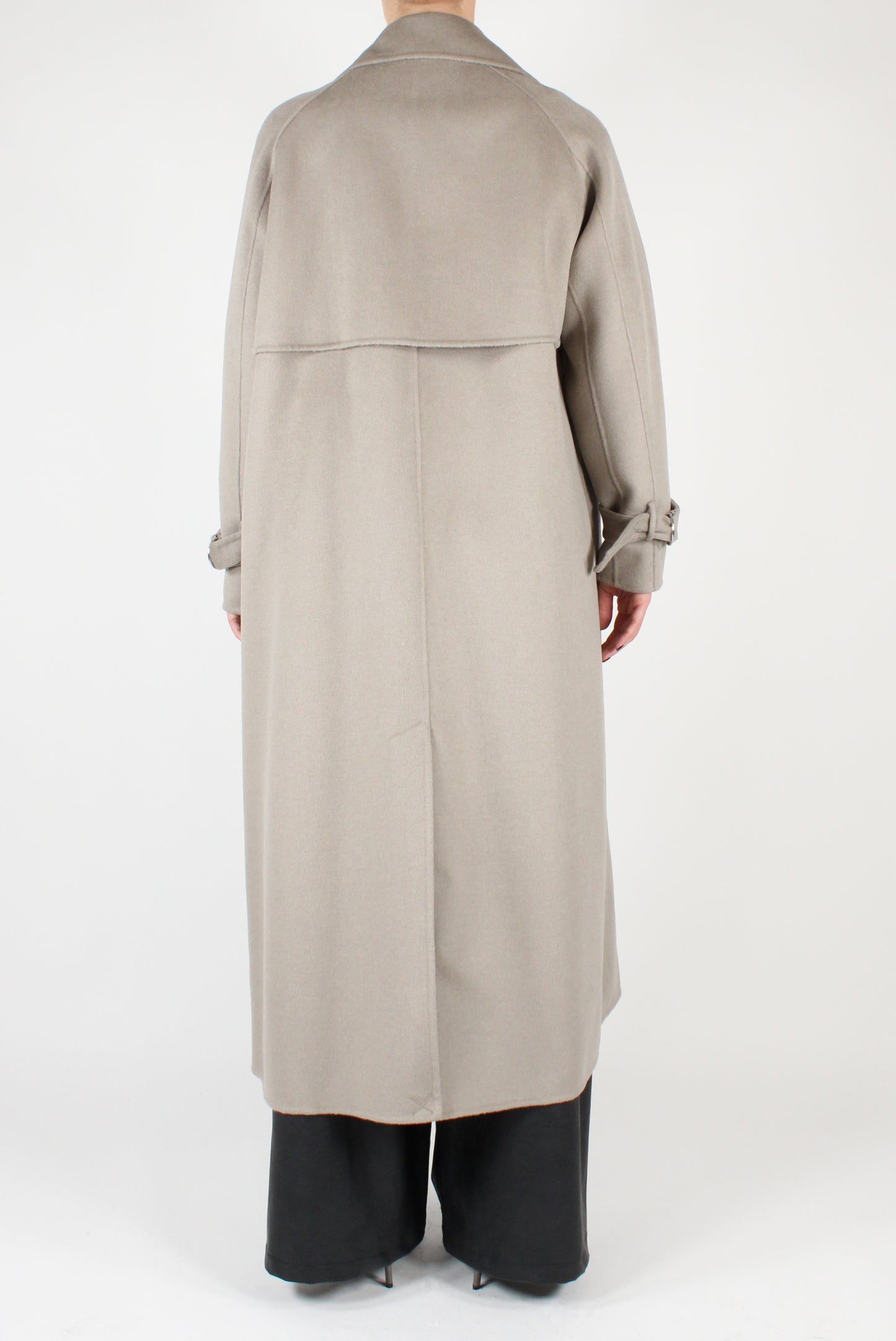 Long Coat with Wide Lapels