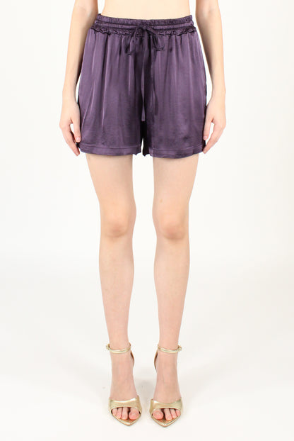 Shorts con Elastico in Viscosa Elasticizzata