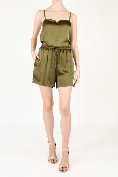 Shorts con Elastico in Viscosa Elasticizzata