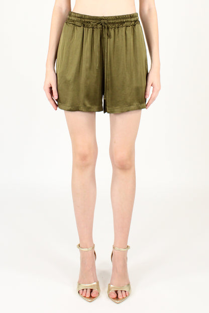 Shorts con Elastico in Viscosa Elasticizzata
