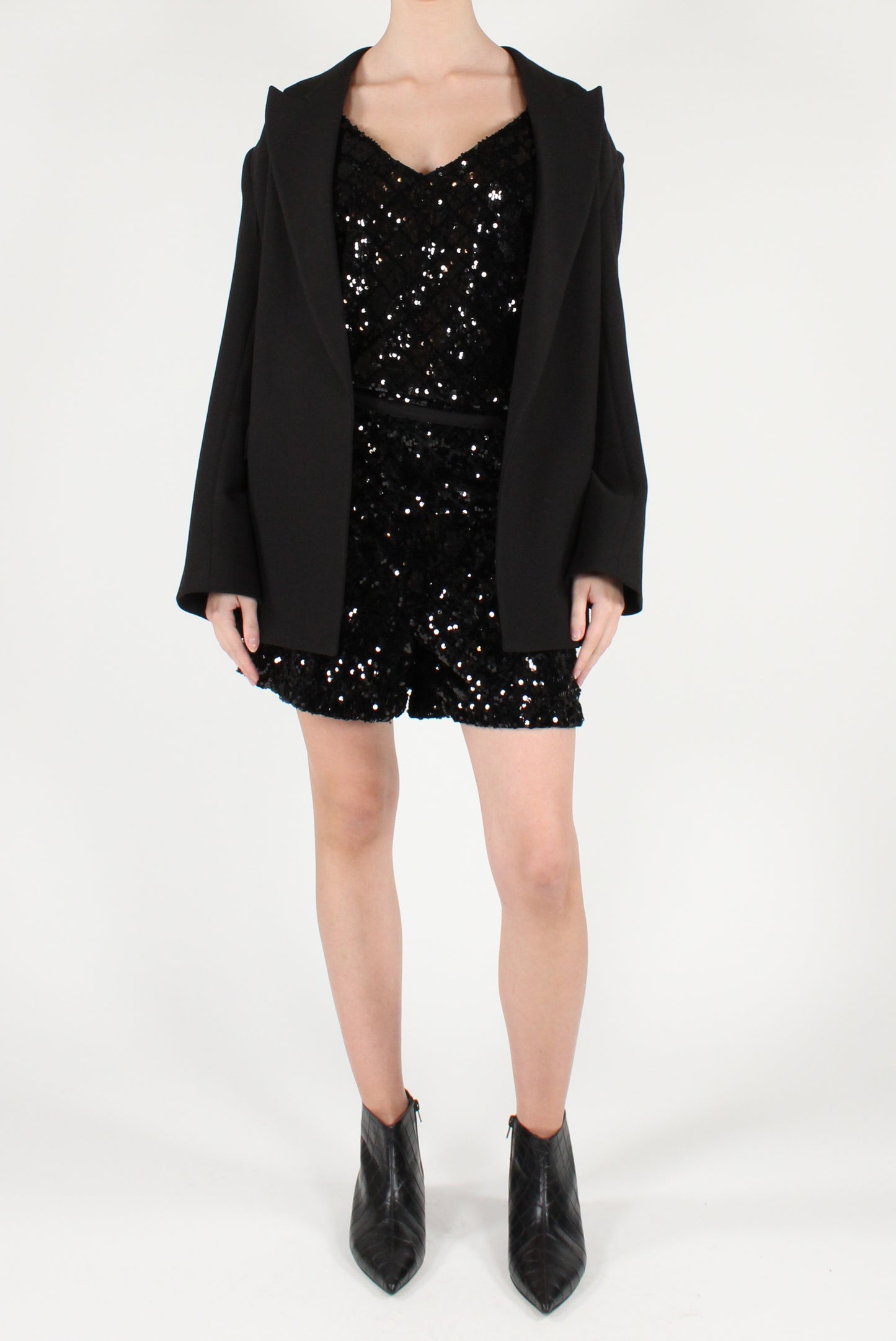 Top in Velluto con Paillettes