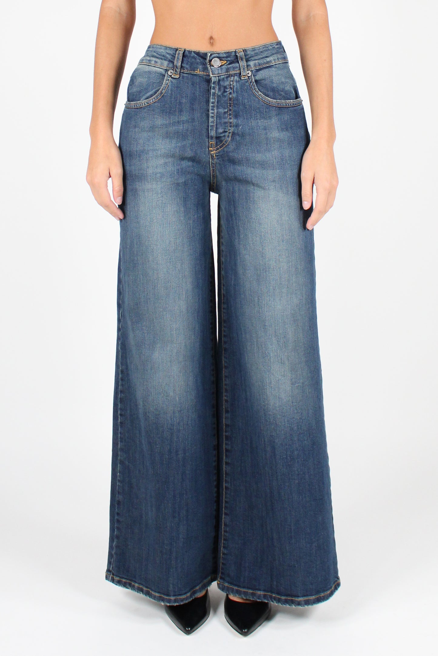 Stretch Palazzo Jeans