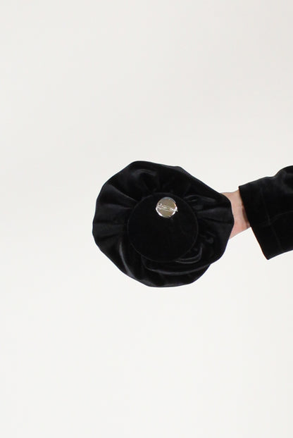 Giacca Monopetto in Velluto Liscio