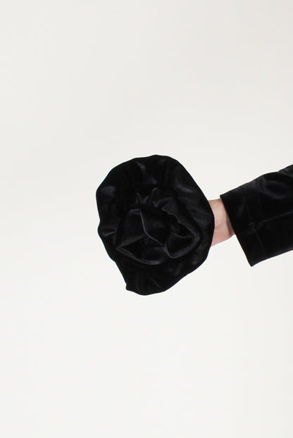 Giacca Monopetto in Velluto Liscio