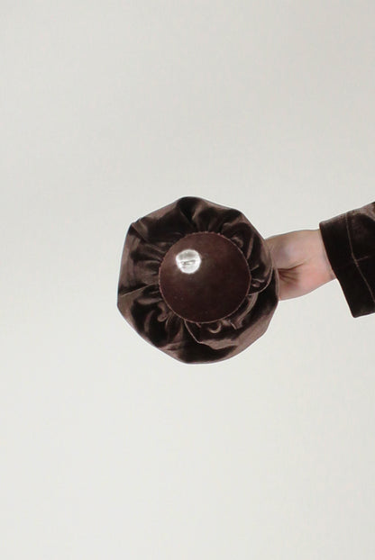 Giacca Monopetto in Velluto Liscio