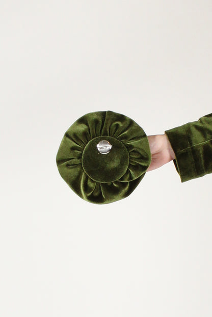 Giacca Monopetto in Velluto Liscio