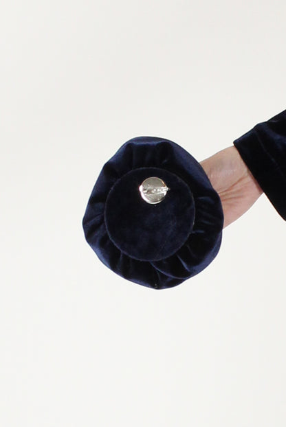 Giacca Monopetto in Velluto Liscio