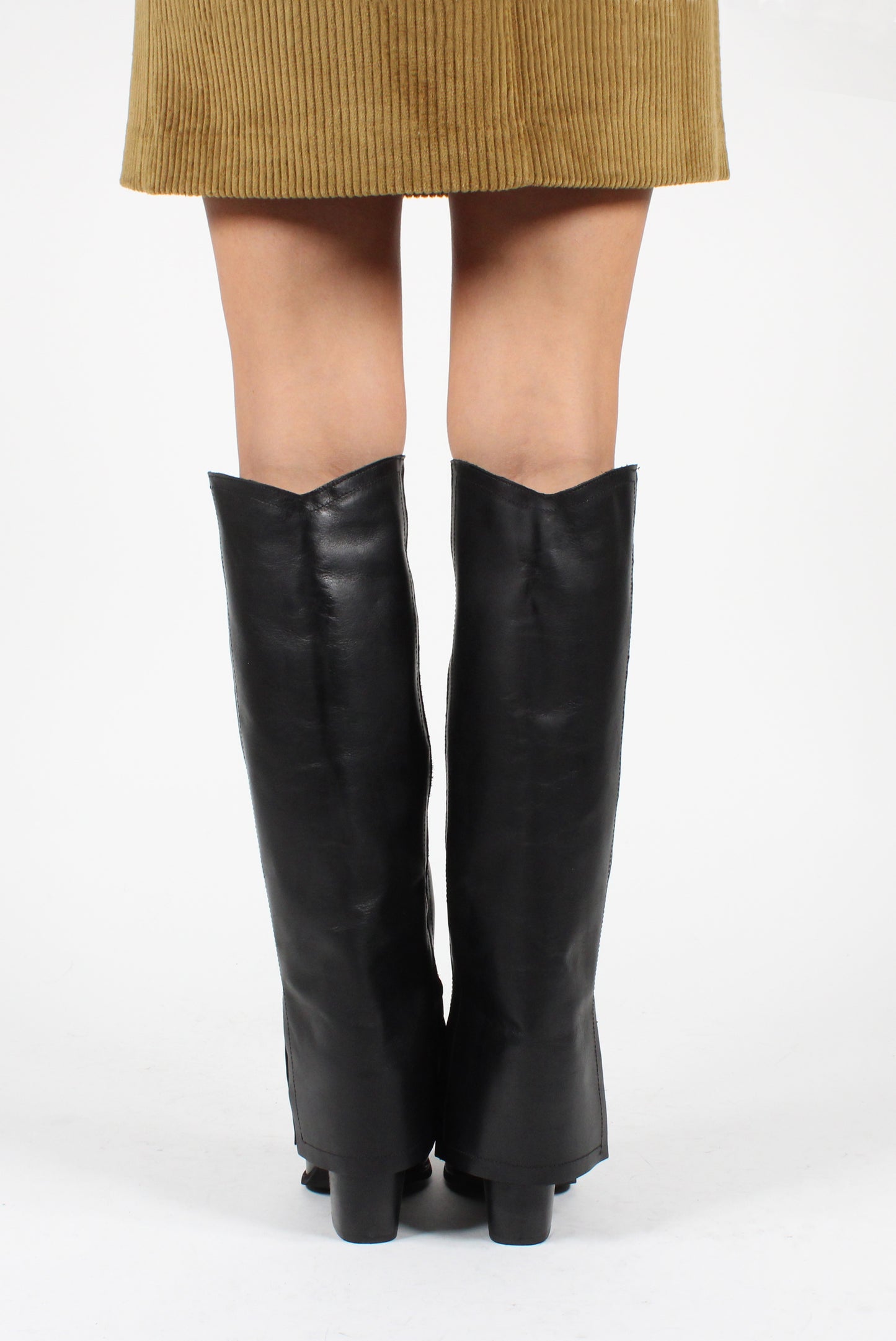 High Boots with Gaiter and Heel