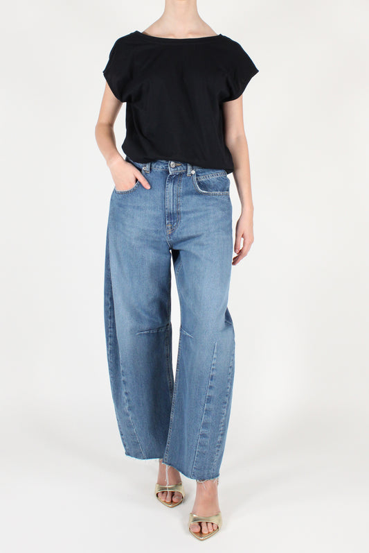 T-shirt Scollatura a V sul Retro