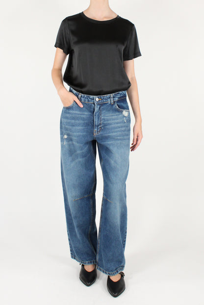 T-shirt Girocollo in Viscosa