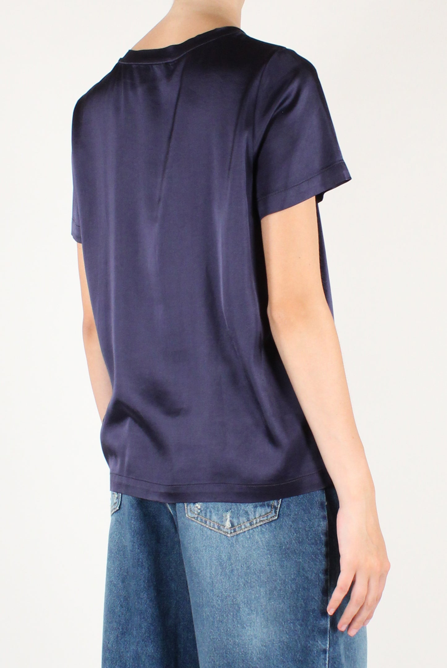 T-shirt Girocollo in Viscosa