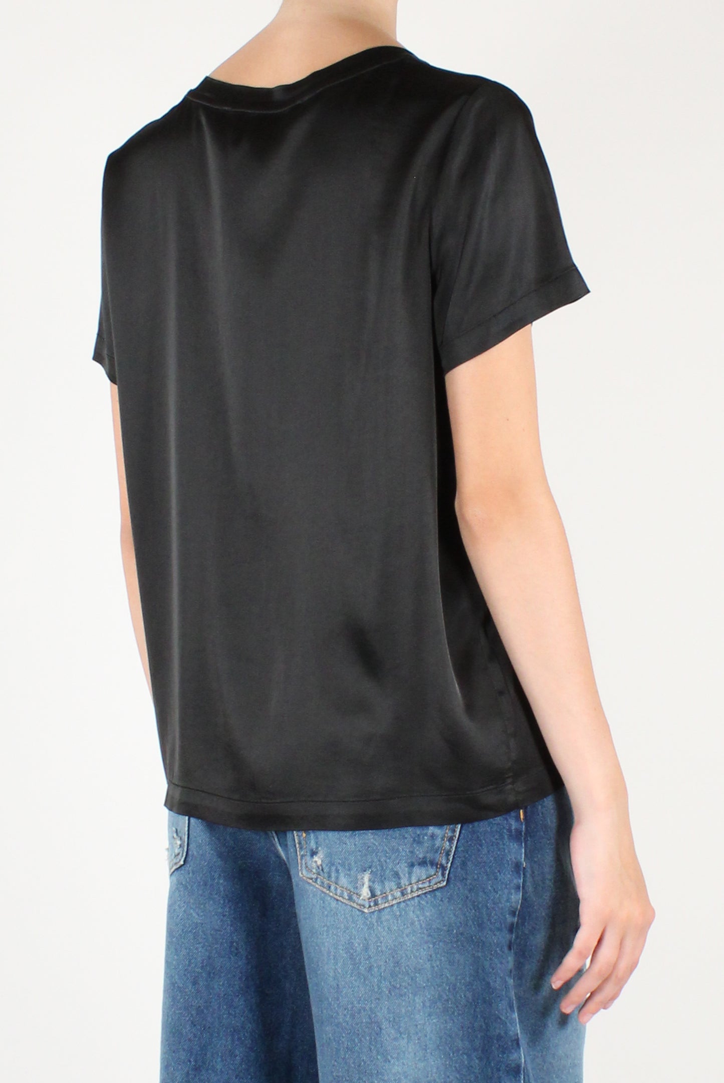 T-shirt Girocollo in Viscosa
