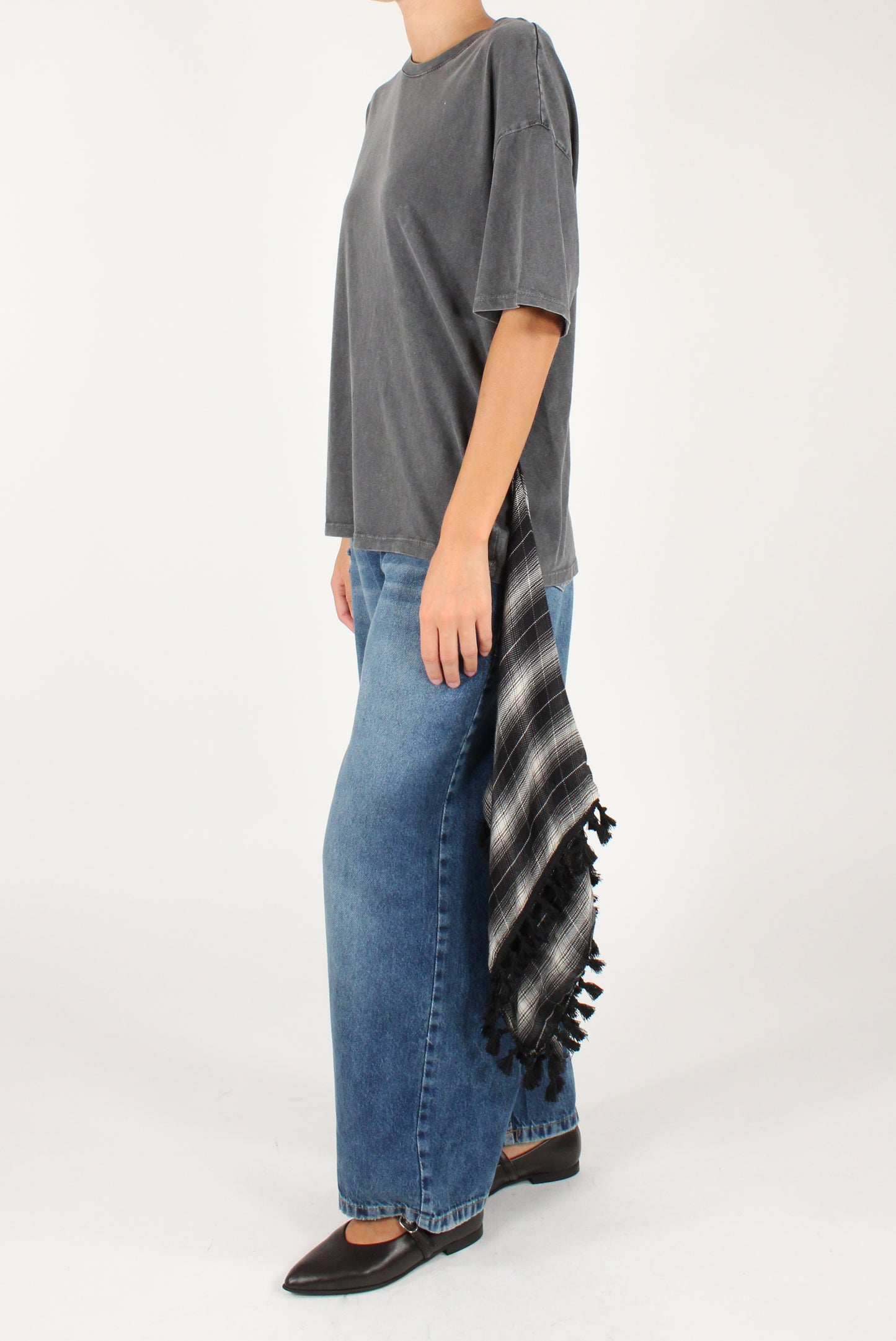 T-shirt con Cintura Foulard