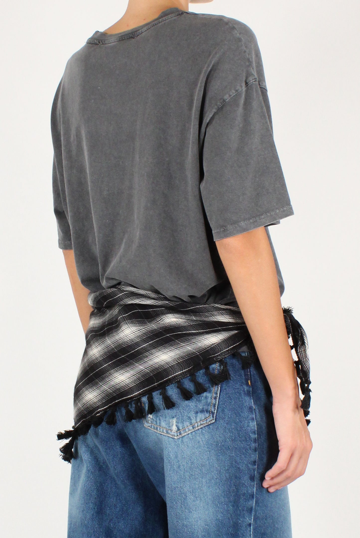 T-shirt con Cintura Foulard