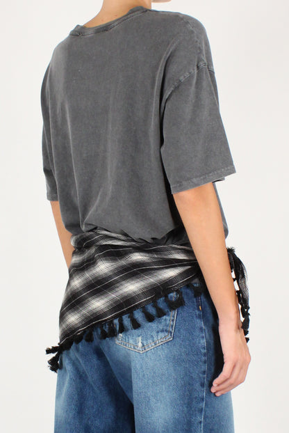 T-shirt con Cintura Foulard
