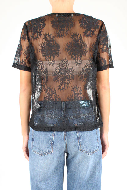 Short Sleeve Lace T-Shirt