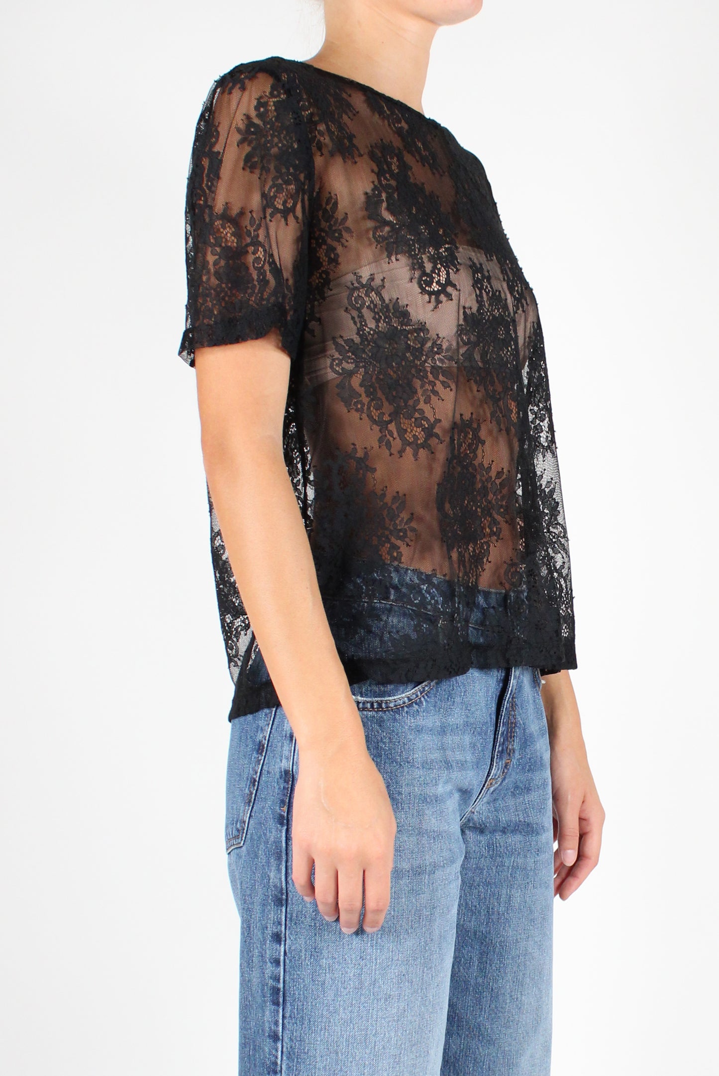 Short Sleeve Lace T-Shirt