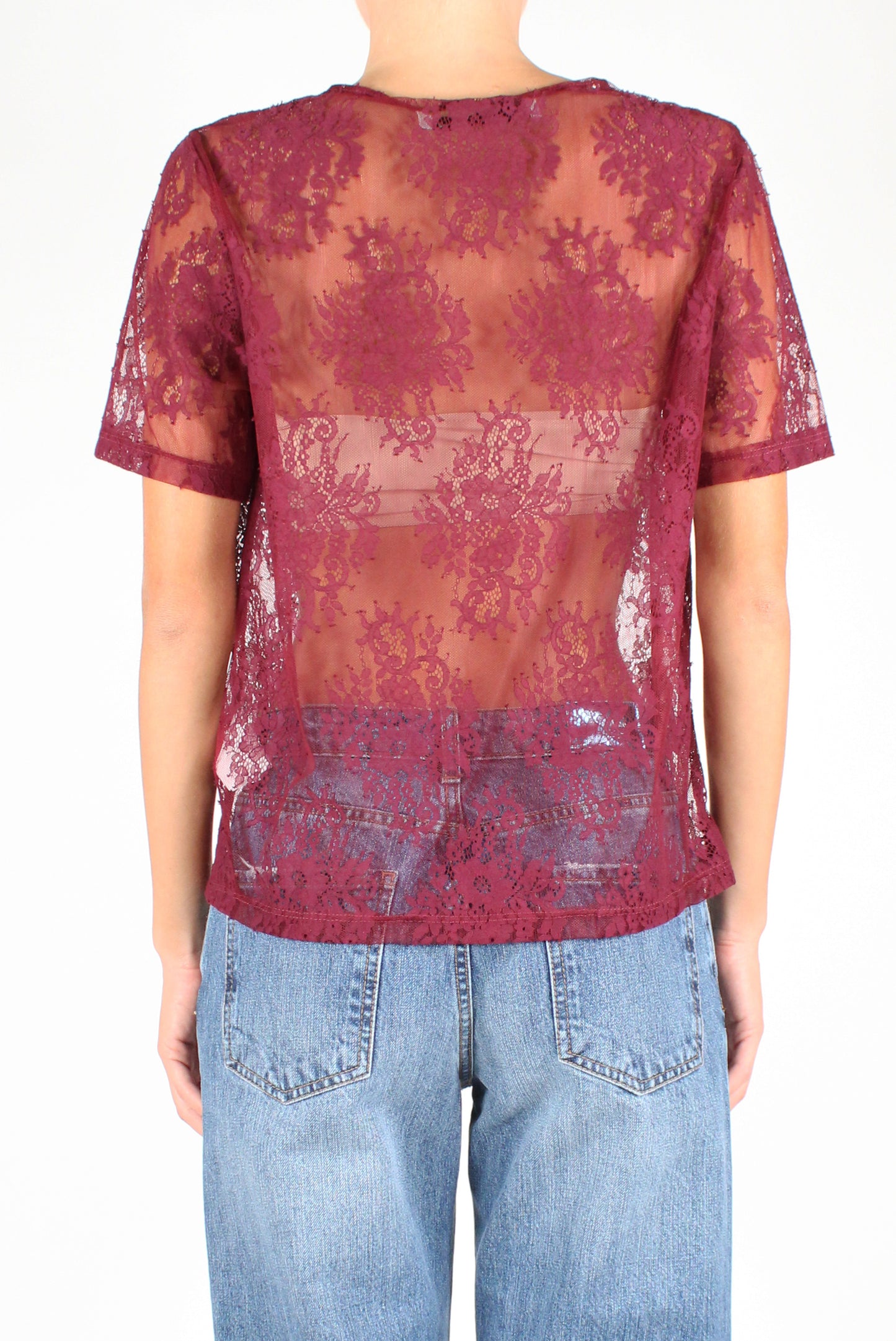 Short Sleeve Lace T-Shirt