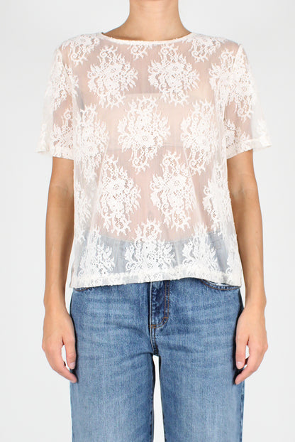 Short Sleeve Lace T-Shirt