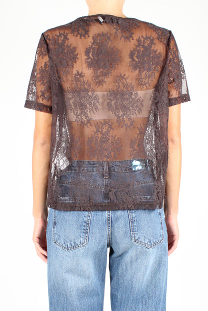 Short Sleeve Lace T-Shirt