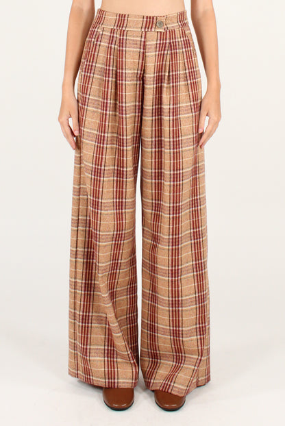 Tartan Palazzo Pants