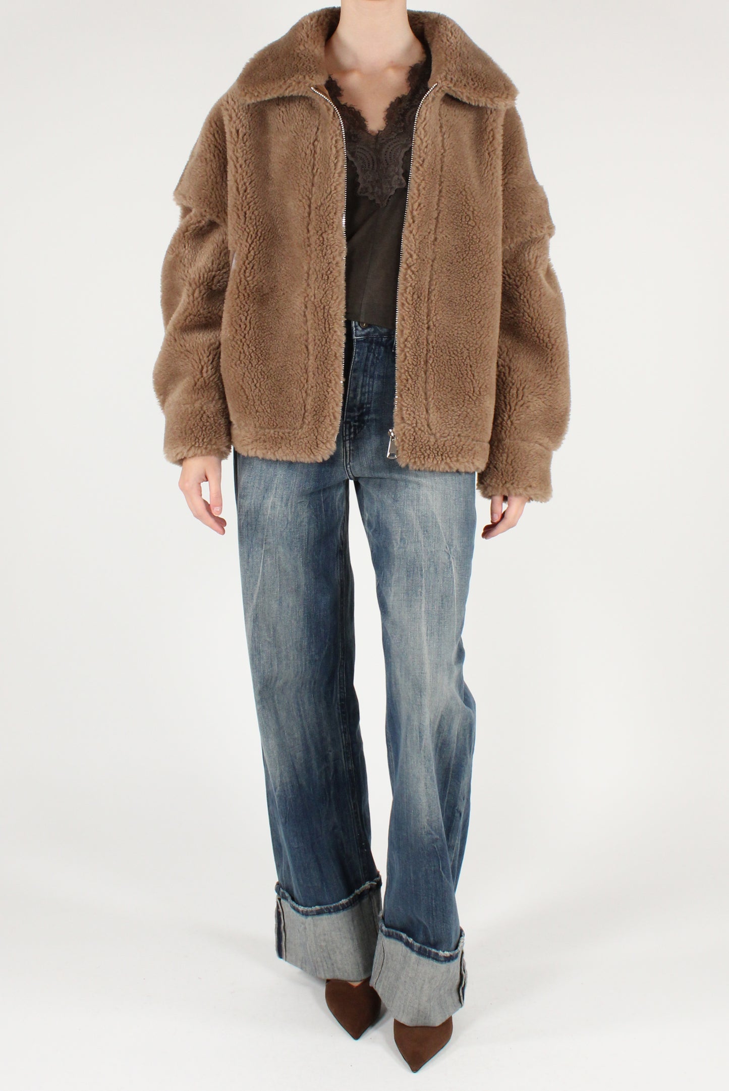 Bomber Teddy con Maniche Removibili