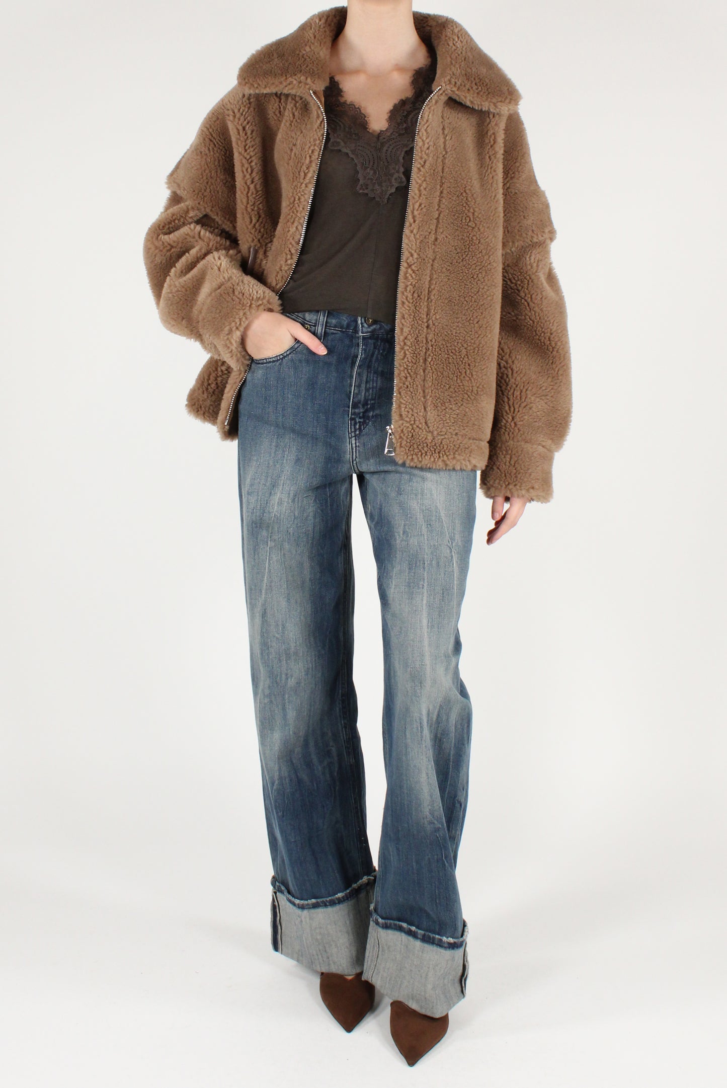 Bomber Teddy con Maniche Removibili