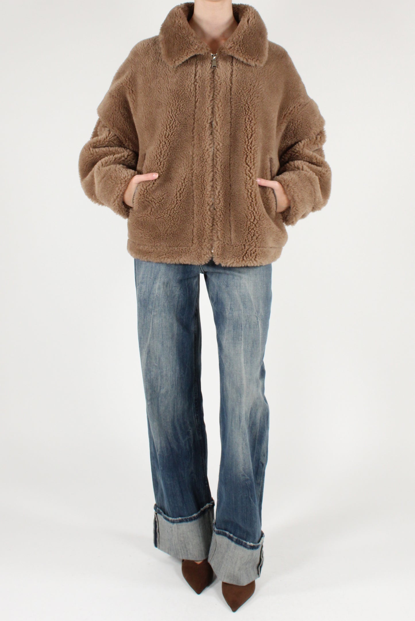 Bomber Teddy con Maniche Removibili